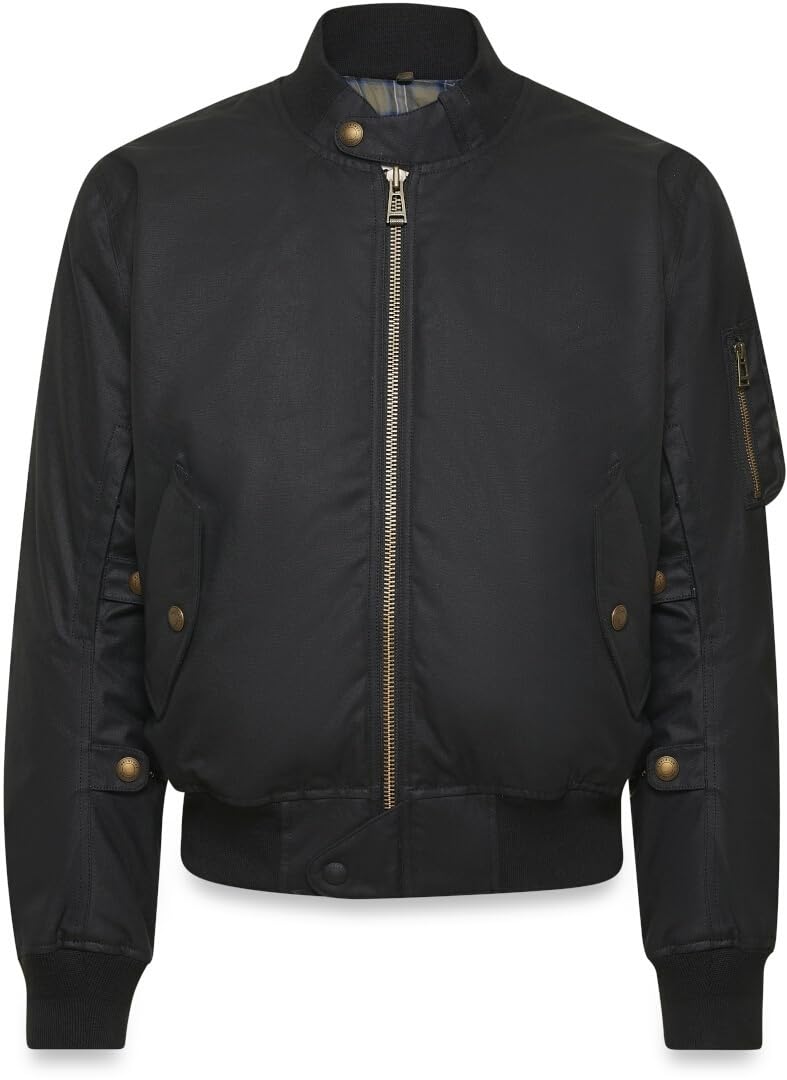 Belstaff Brecon Motorrad Wachsjacke, schwarz, M von Belstaff