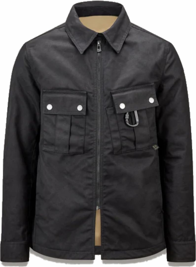 Belstaff Centenary Challenger Motorrad Hemd, schwarz, 2XL von Belstaff