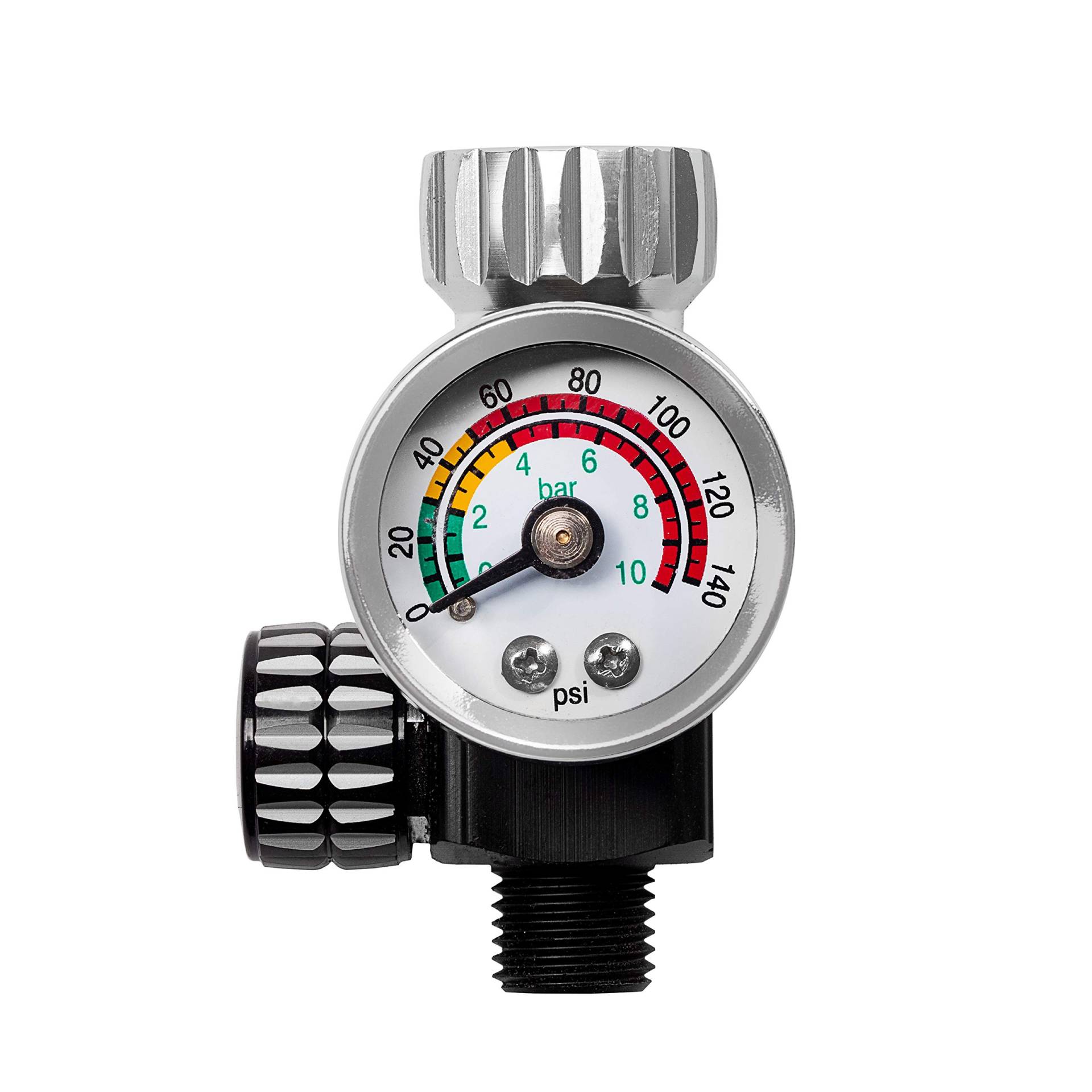BenBow Druckminderer mit Manometer PK10 9.6 Bar optimalen Luftdruck HVLP Kompatibel von BenBow