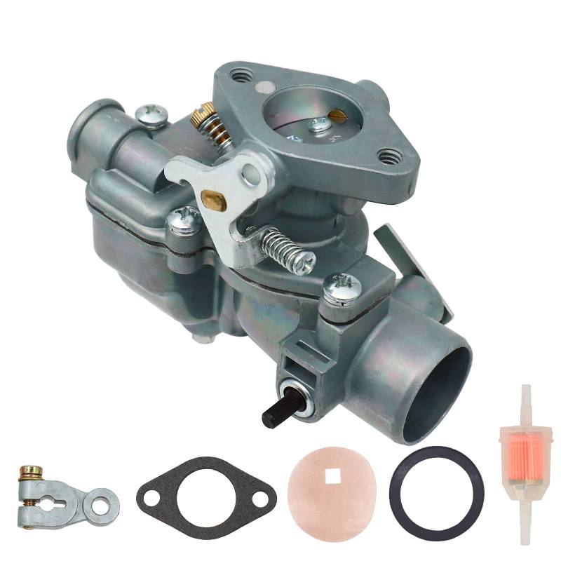 BenTsD Kompatibel mit 251234R91 Vergaser mit Chokehebel, Filterdichtung für Farmall IH Traktor Cub 154 184 185 C60 Early Cub LoBoy Motor SN 312389, ersetzt 251234R92 71523C92 405004R91 63349C91 von BenTsD