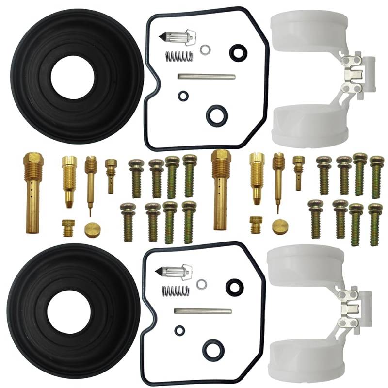 BenTsD Kompatibel mit 2er-Pack EX500 Carb Vergaser Reparatursätze für Kawasaki Ninja 500 Ninja 500R GPZ500S 1987-2009 Membranschwimmer von BenTsD