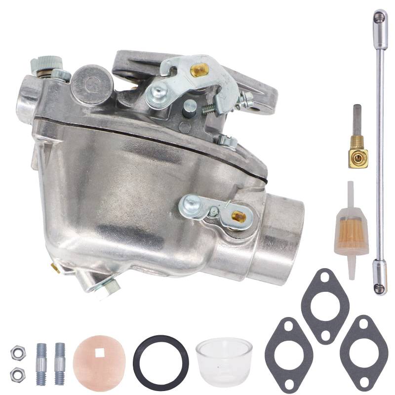 BenTsD Kompatibel mit B3NN9510A Vergaser Traktorvergaser Ersatz für Ford 8N 9N 2N 1939-1952 Heavy Duty 8N9510C HD TSX241B Ersetzt Marvel Schebler 8N9510C-HD 9N9510A, Vergaser mit Dichtung von BenTsD