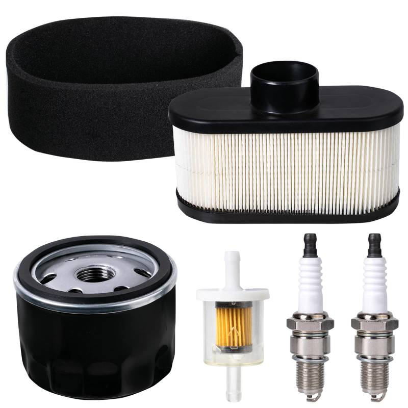 BenTsD Kompatibel mit FR691V Tune Up Kit Passend für Kawasaki FR730V FS541V FS651V FS691V Motor Rasenmäher, Ersatz 11013-0752 Luftfilter 49065-7007 Ölfilter von BenTsD