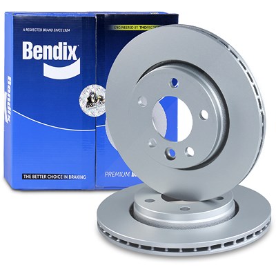 Bendix 2x Bremsscheibe belüftet hinten für VW von Bendix