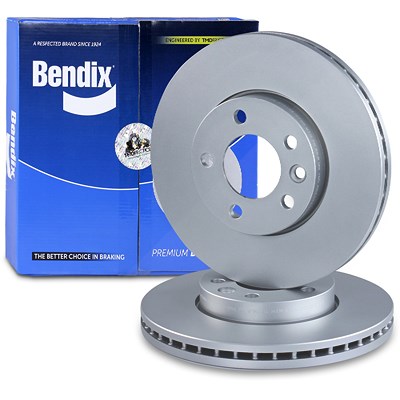 Bendix 2x Bremsscheibe belüftet vorne für VW von Bendix