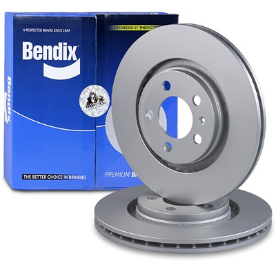 Bendix 2x Bremsscheibe belüftet vorne für Audi, Seat, Skoda, VW von Bendix