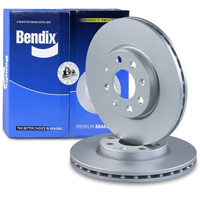 Bendix 2x Bremsscheibe belüftet vorne für Fiat, German E Cars, Opel von Bendix