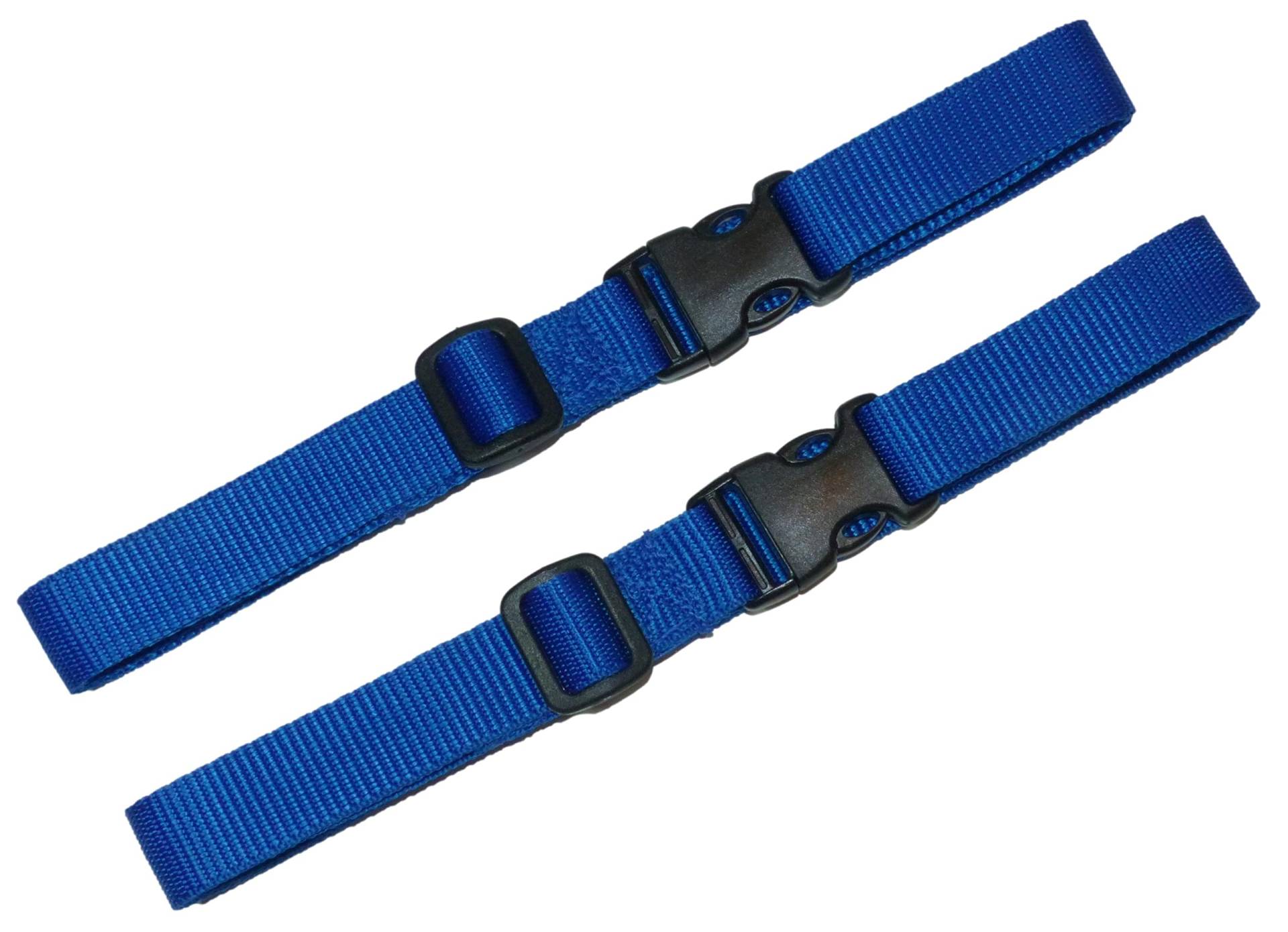 25 mm Gurtband mit Schnellverschluss und längenverstellbaren Schnallen (2 Stück) (Blau, 1 Meter) von Benristraps