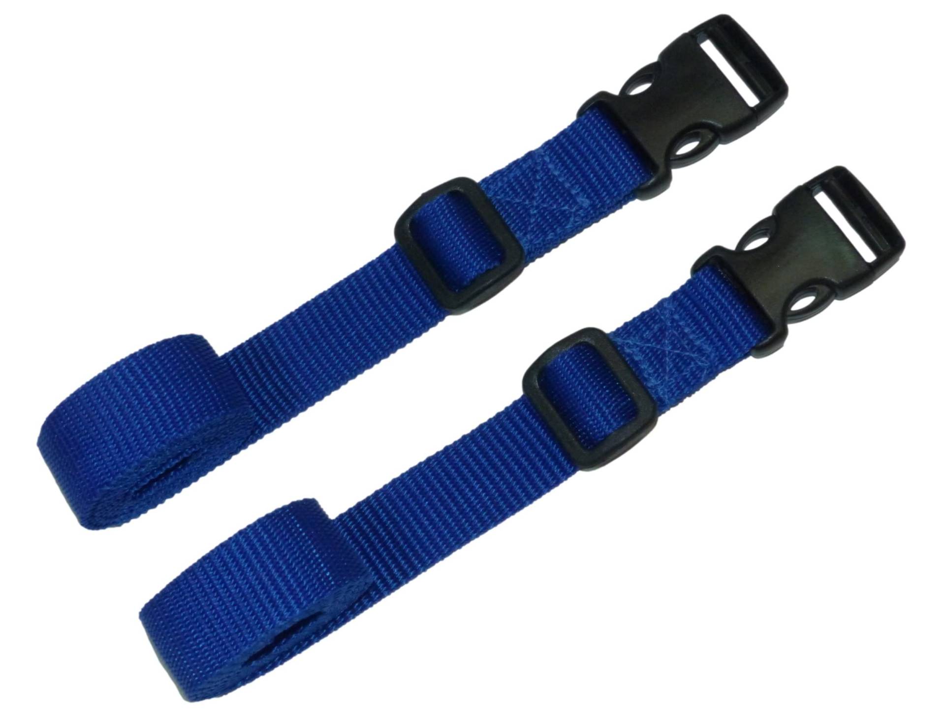 25 mm Gurtband mit seitlicher Verschlussschnalle (2 Stück) (Blau, 1 Meter) von Benristraps