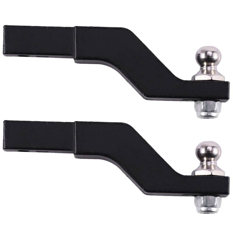 Benssey 2X RC Auto Metall Anhänger Haken Drop Hitch Empfänger für 1/10 RC Crawler TRX4-4 Heck Stoß Stange Haken Upgrade Teile von Benssey