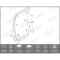 Bremsbackensatz BERAL KBL15077.1-1541 Bremsbackensatz BERAL KBL15077.1-1541 von Beral