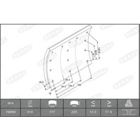 Bremsbackensatz BERAL KBL19068.0-1550 Bremsbackensatz BERAL KBL19068.0-1550 von Beral