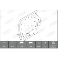 Bremsbackensatz BERAL KBL19071.2-1627 Bremsbackensatz BERAL KBL19071.2-1627 von Beral
