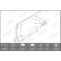 Bremsbackensatz, Trommelbremse BERAL KBL19515.0-1541 von Beral
