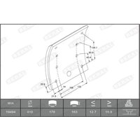 Bremsbelagsatz, Trommelbremse BERAL KBL19494.2-1560 von Beral