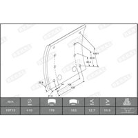 Bremsbelagsatz, Trommelbremse BERAL KBL19713.1-1560 von Beral