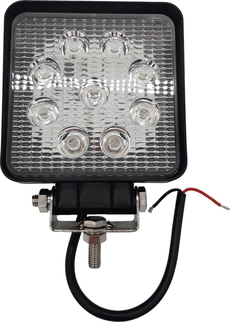 Berger + Schröter GmbH LED blue Arbeitsscheinwerfer eckig, 9x3 W, ca. 2700 Lumen, Gehäuse Aluminium, Glas Polycarbonat von Berger + Schröter GmbH
