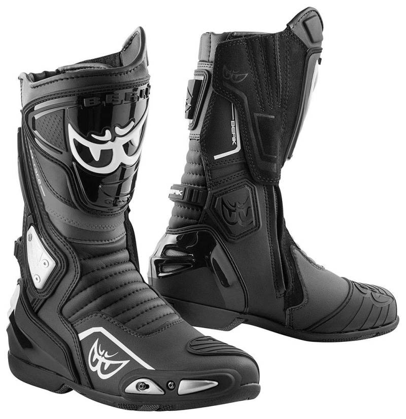 Berik Donington Motorradstiefel, schwarz, 45 von Berik