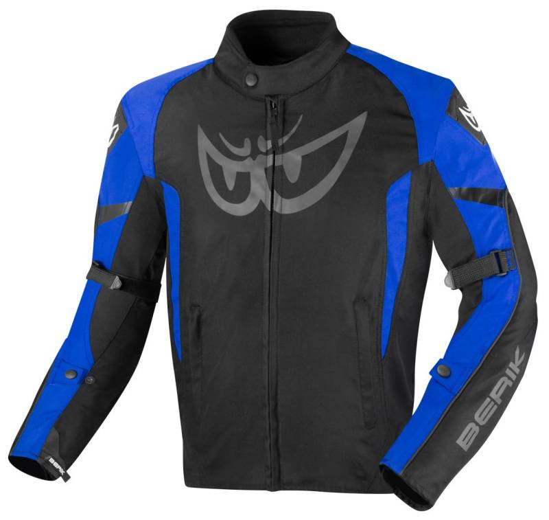 Berik Tourer Evo wasserdichte Motorrad Textiljacke, schwarz/blau, 54 von Berik