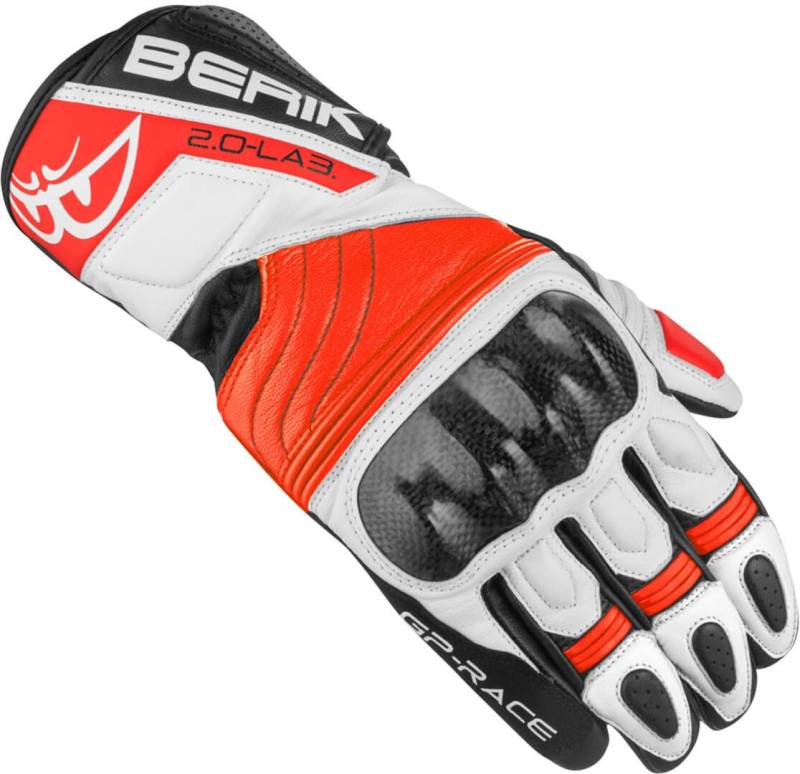 Berik Zoldar Damen Motorrad Handschuhe, schwarz/rot, M von Berik