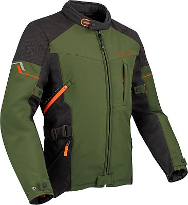 Bering Cobalt, Textiljacke wasserdicht - Dunkelgrün/Schwarz/Orange - XL von Bering