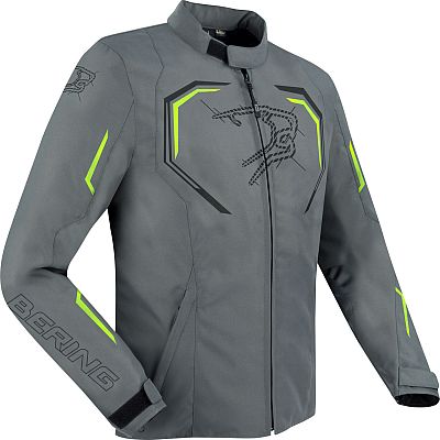 Bering Dundy, Textiljacke wasserdicht - Grau/Neon-Gelb - 3XL von Bering