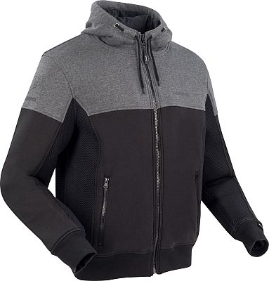 Bering Hoodiz Vented, Textiljacke - Schwarz/Dunkelgrau - 4XL von Bering