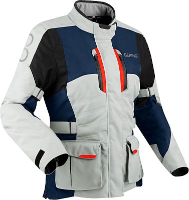 Bering Siberia, Textiljacke wasserdicht Damen - Hellgrau/Blau/Schwarz/Rot - T5 von Bering