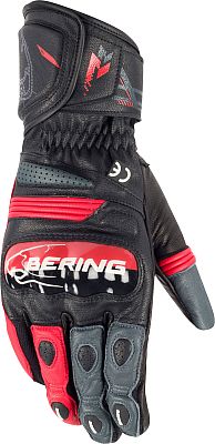 Bering Snap, Handschuhe - Schwarz/Grau/Rot - 10 von Bering
