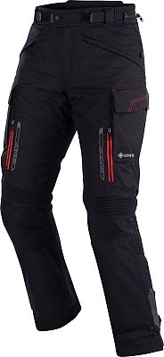 Bering Travel GTX, Textilhose Gore-Tex - Schwarz/Rot - M von Bering