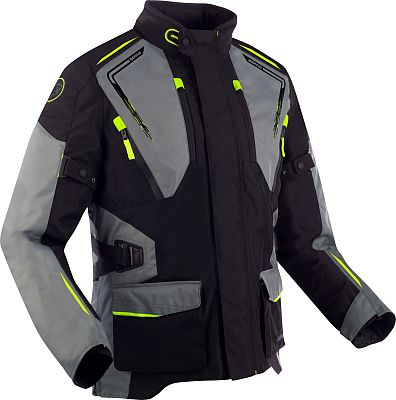 Bering Vision, Textiljacke wasserdicht - Schwarz/Grau/Neon-Gelb - XXL von Bering