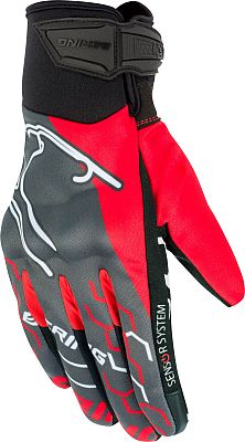 Bering Walshe, Handschuhe - Schwarz/Grau/Rot - T11 von Bering