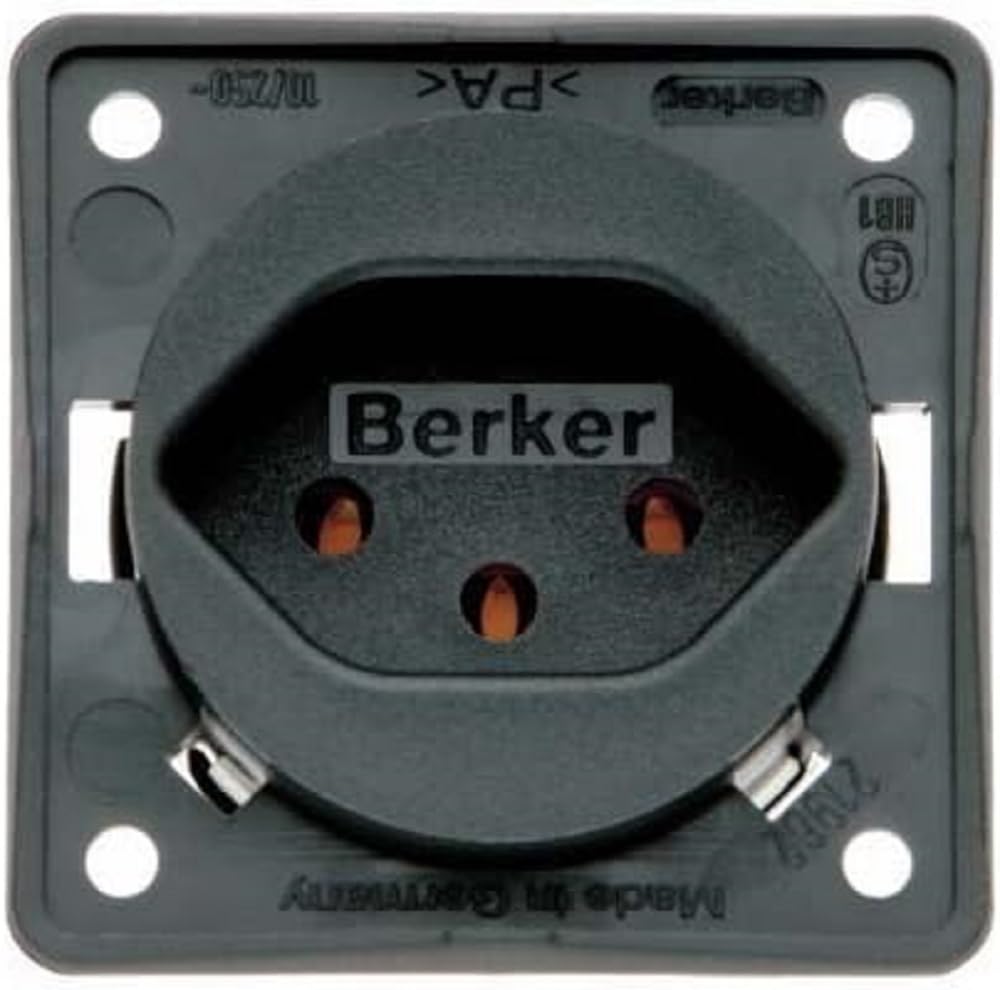 Berker Integro Steckdose Schweiz anthrazit matt, lose Berker Integro Steckdose Schweiz anthrazit matt, lose von Berker