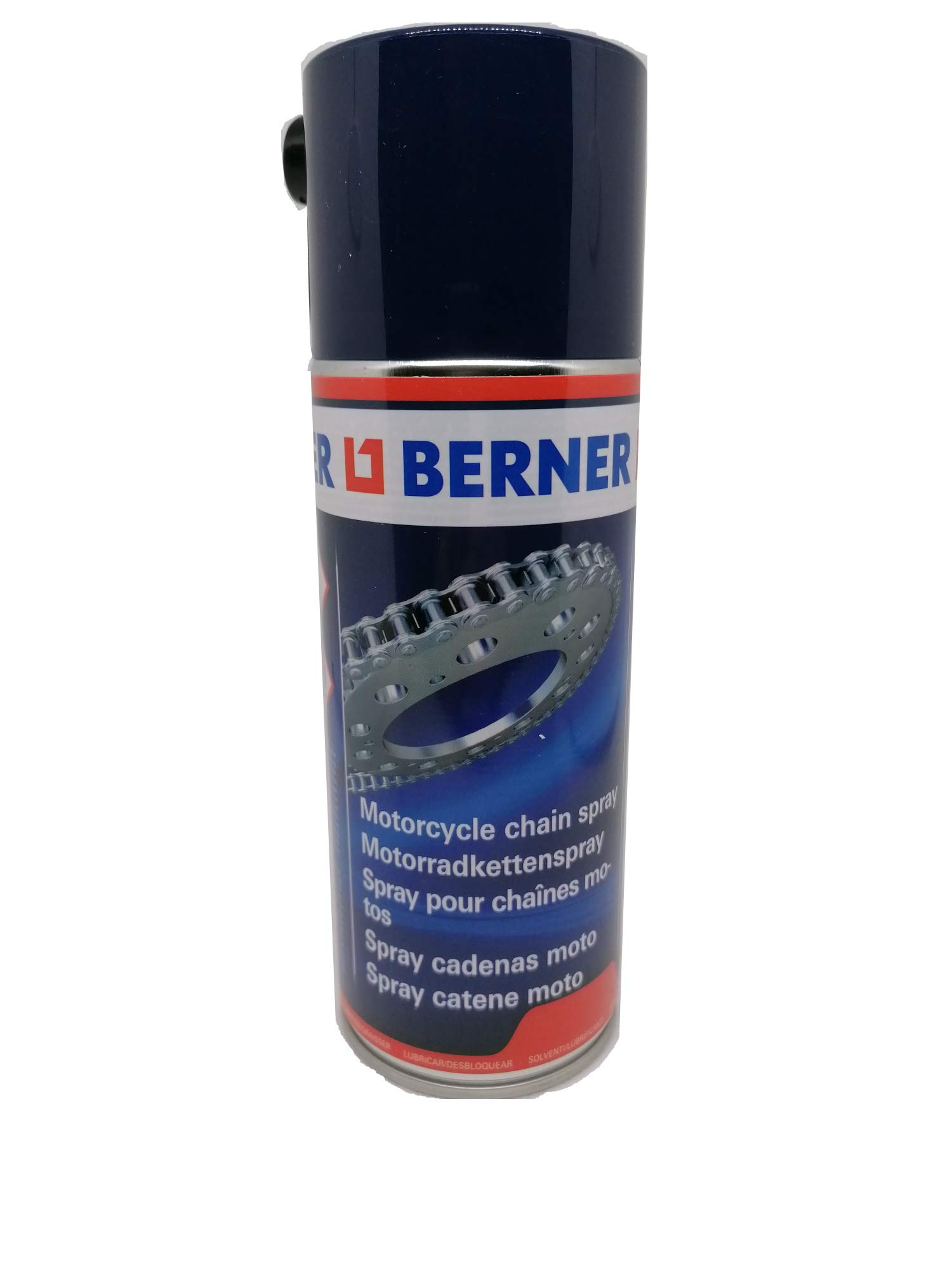 Berner Fettspray für Motorradkette, transparent, 400 ml, Schmiermittel von Berner