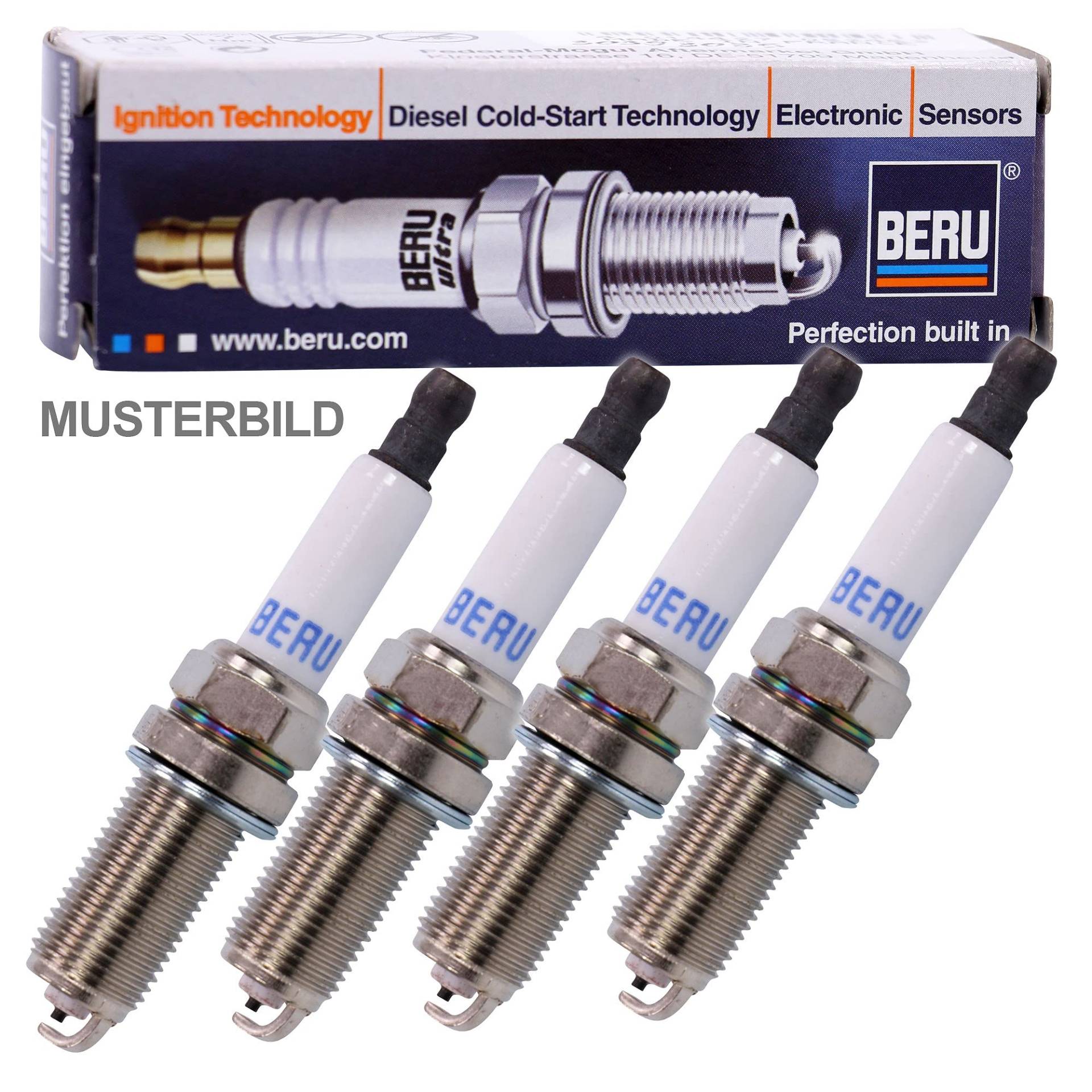 4x BERU ULTRA Zündkerze Z121 14FGH-8DTURX0 4x BERU ULTRA Zündkerze Z121 14FGH-8DTURX0 von Beru AG