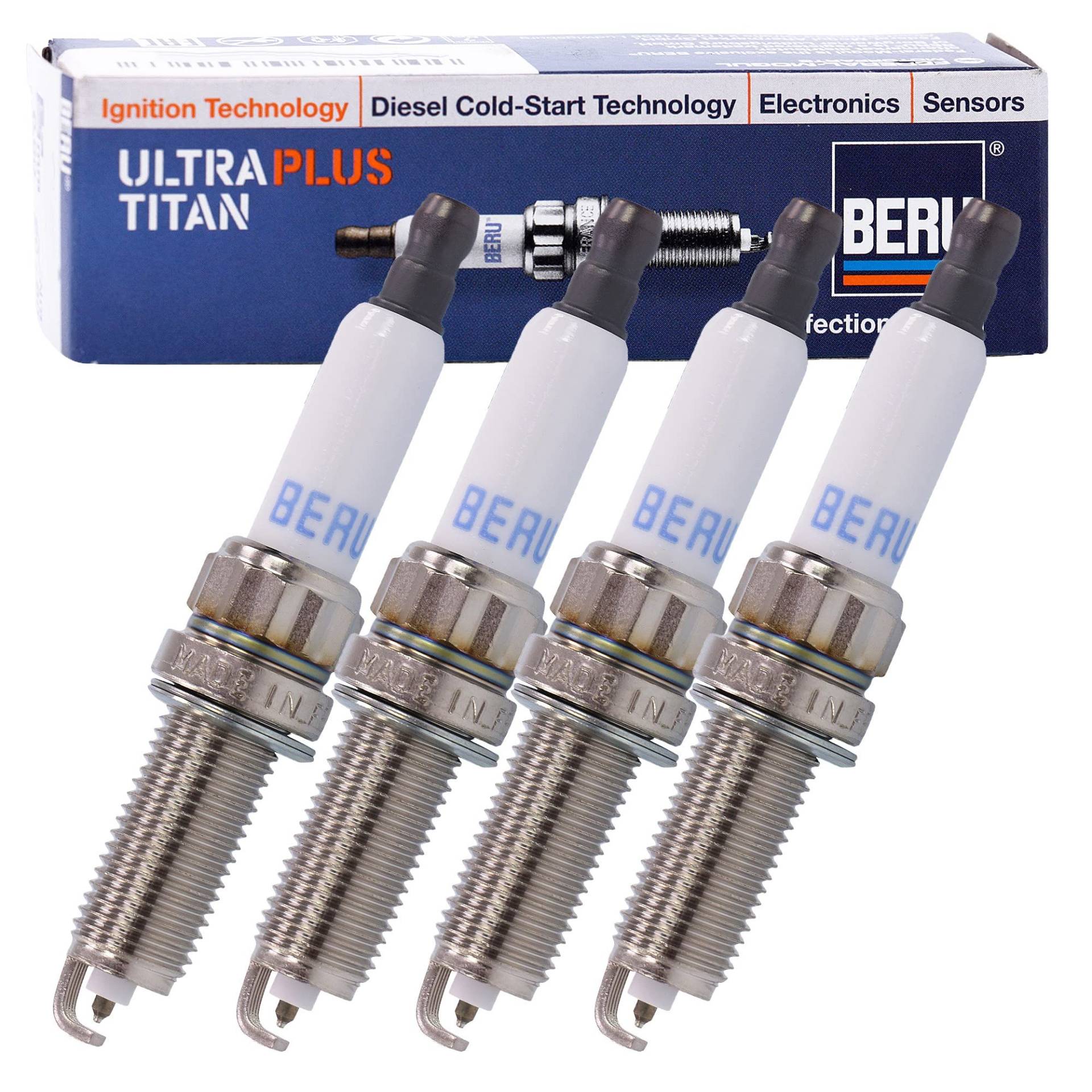 4x Original BERU Zündkerze ULTRA TITAN von Beru AG