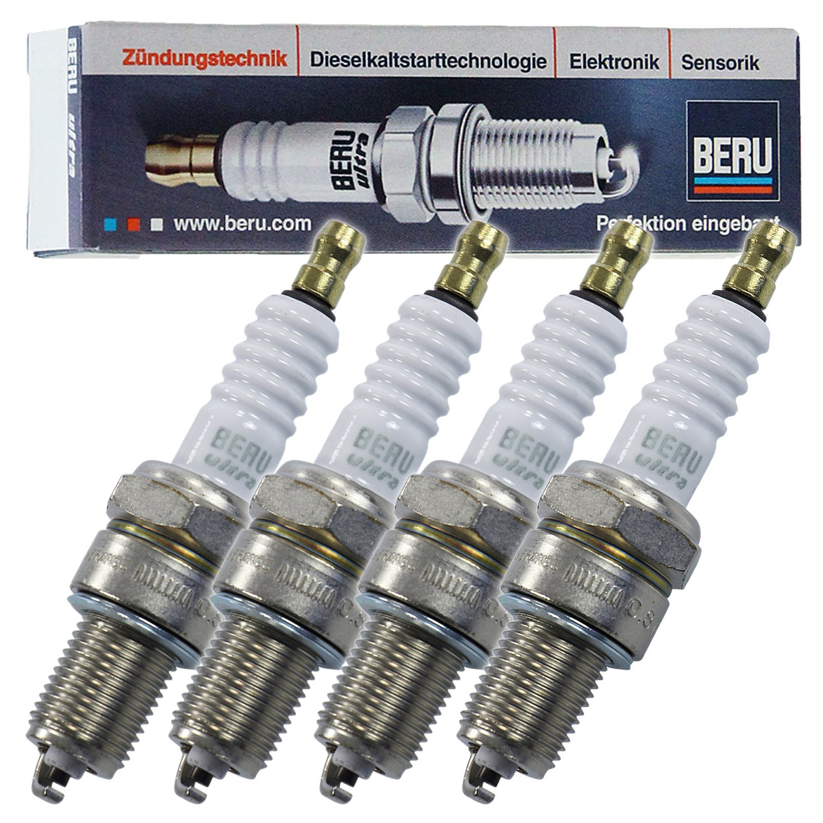 4x Original Beru Zündkerze ULTRA 14 R-8 DU4, Z 119 von Beru AG