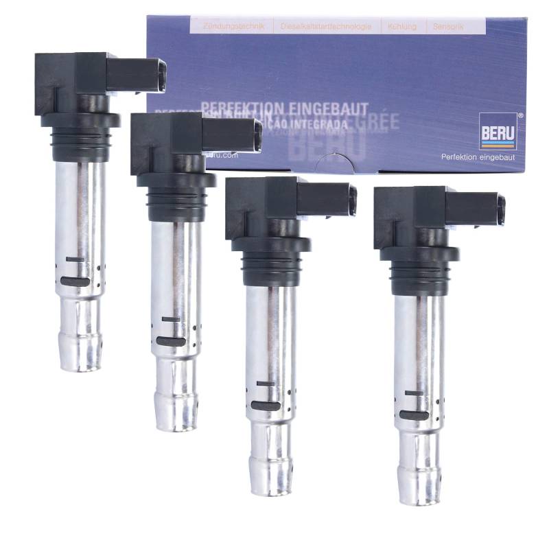 Beru AG 4x Original Zündspule Zündmodul Stabzündspule ZSE030 für Motorräder von Beru AG