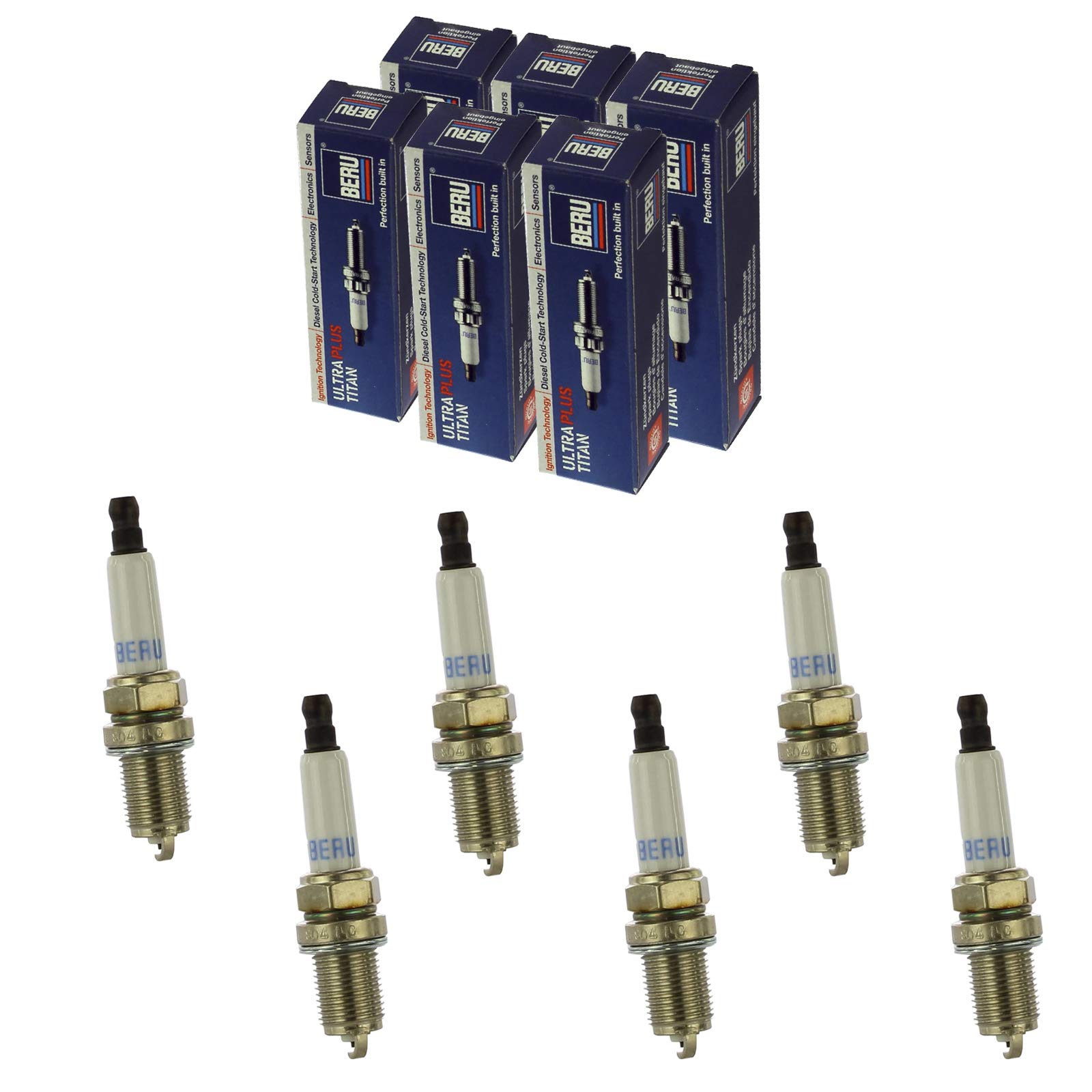 6x BERU Zündkerze UPT8 ULTRA PLUS TITAN für AUDI BMW FORD MERCEDES OPEL VW 6x BERU Zündkerze UPT8 ULTRA PLUS TITAN für AUDI BMW FORD MERCEDES OPEL VW von Beru AG
