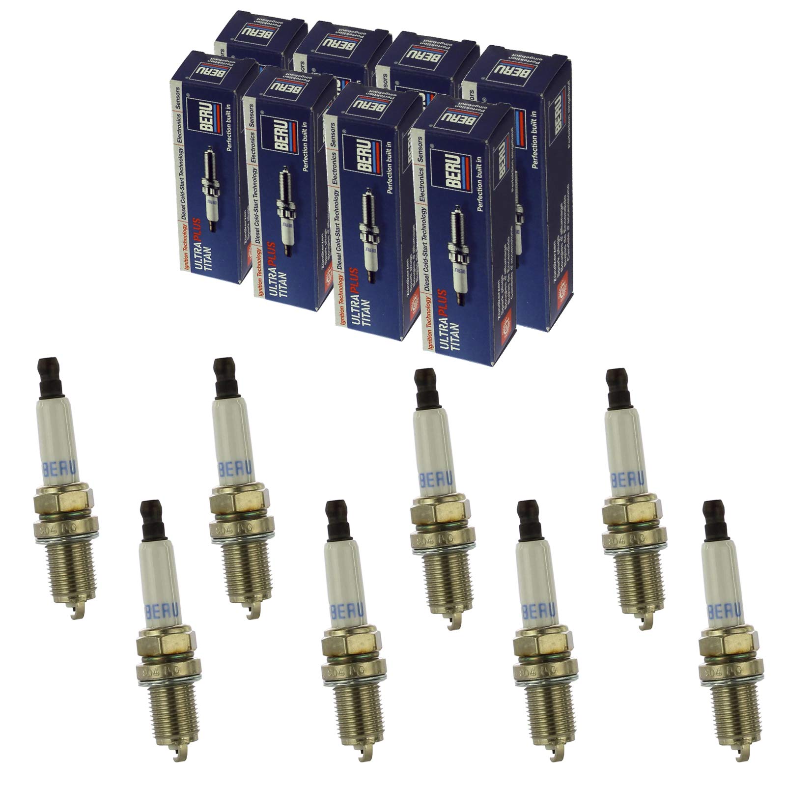 8x BERU Zündkerze Zuendkerze ULTRA TITAN UPT2 Set / 8-Zylinder 8x BERU Zündkerze Zuendkerze ULTRA TITAN UPT2 Set / 8-Zylinder von Beru AG