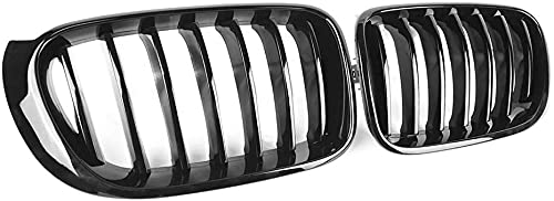 Beside_Auto 2014-2018 X3 F25 X4 F26 Kühlergrill vorne glänzend schwarz ABS Einzellamelle von Beside_Auto