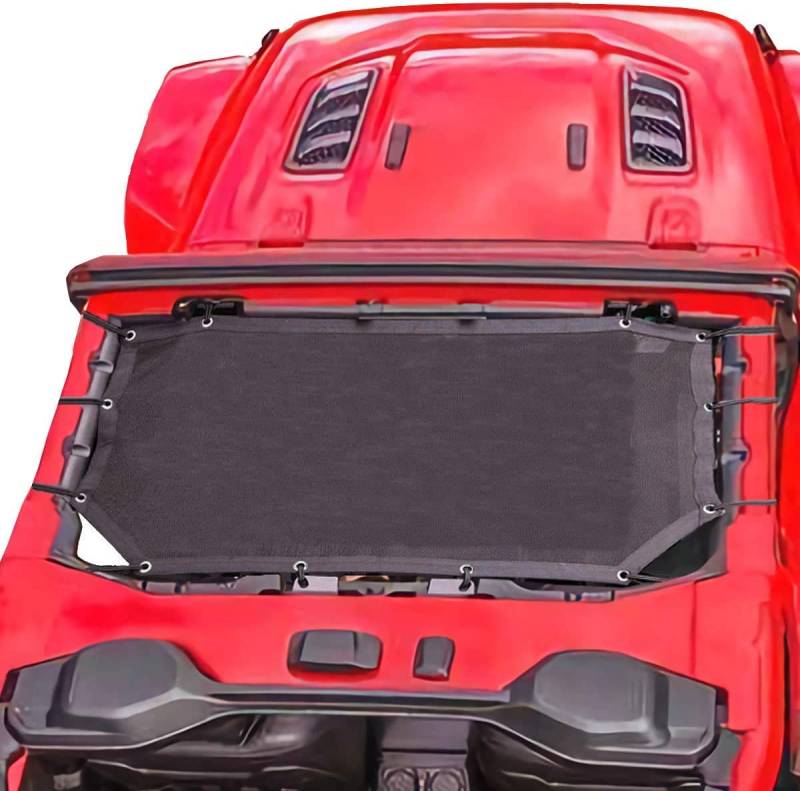 Sonnenschutz Mesh UV-Schutz Bikini Top Abdeckung Netz für Wrangler JL JLU 2018–2019 (2-Türer, einfarbig schwarz) von Beside_Auto