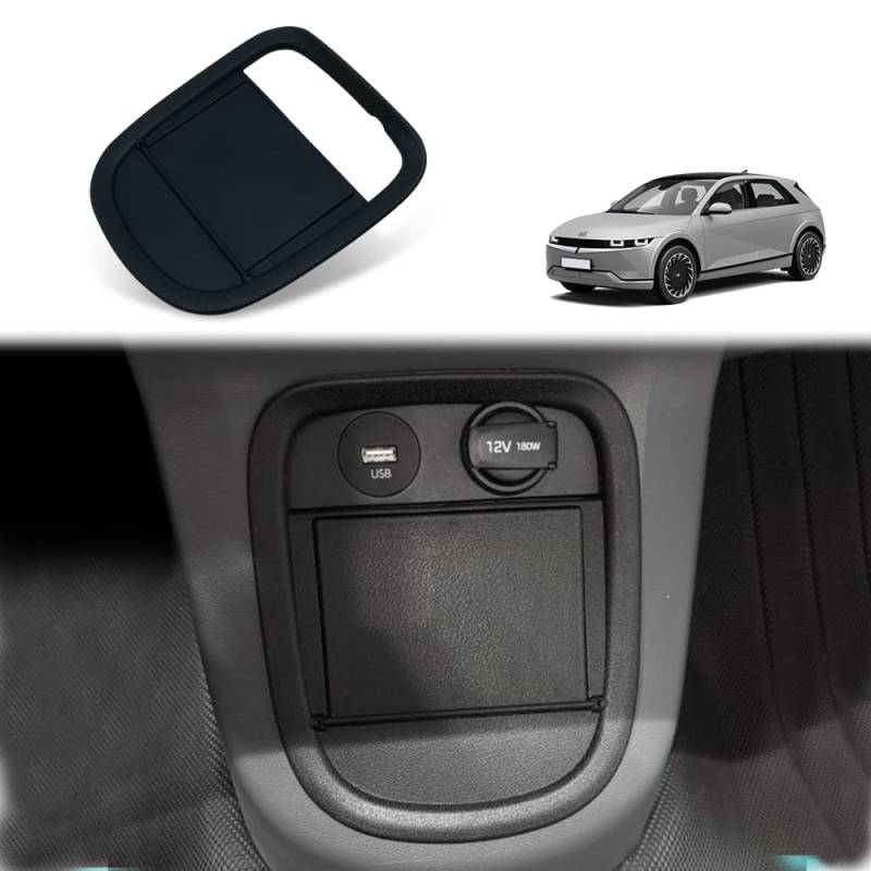 BestEvMod Kompatibel mit Hyunda i Ioniq5 Mittelkonsole Untere Armaturenbrett Abdeckung Zubehör, Untere Storage Box Panel Abdeckung POP Open von BestEvMod