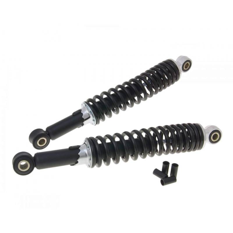 BestPrice Stoßdämpfer Satz 340mm Schwarz für Roller, Mofas und Mopeds von BestPrice