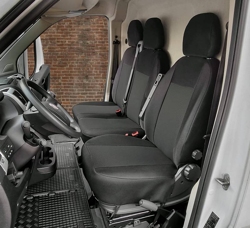 Sitzbezüge passgenau Schonbezüge Roco geeinget für Opel Movano C ab 2022 3-Sitzer + Gummimatten von BesteKauf