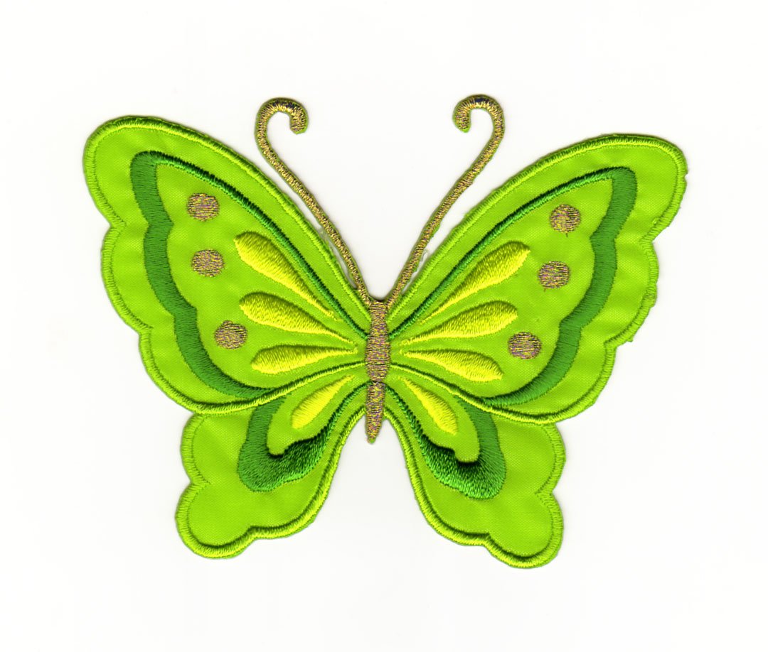 Aufnäher Bügelbild Aufbügler Iron on Patches Applikation Kinder Baby Schmetterling groß von Bestellmich / Aufnäher