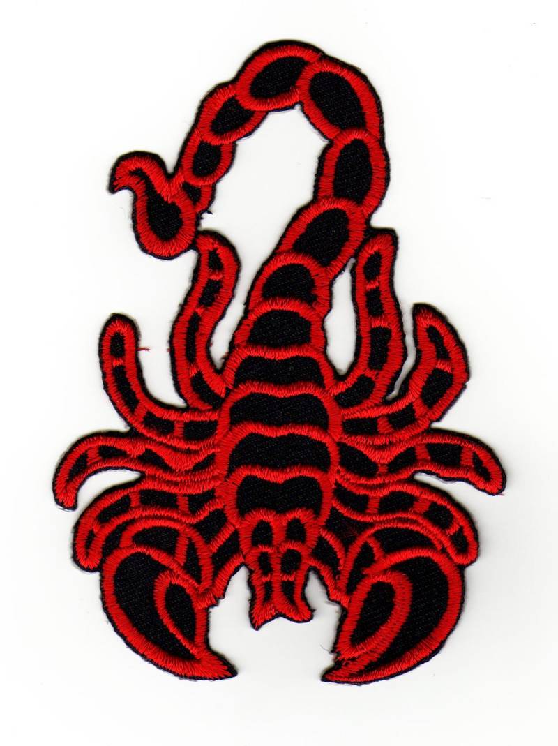 Aufnäher Bügelbild Aufbügler Iron on Patches Applikation Skorpion von Bestellmich