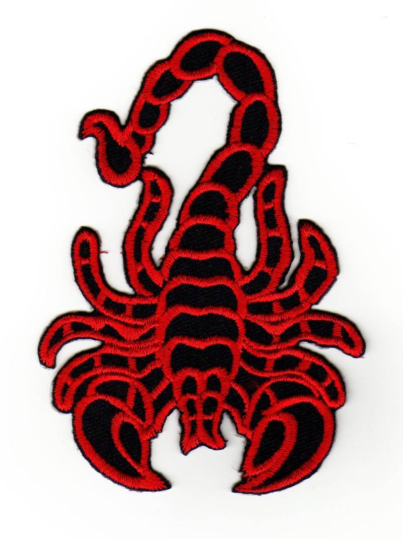 Aufnäher Bügelbild Aufbügler Iron on Patches Applikation Skorpion von Bestellmich / Aufnäher