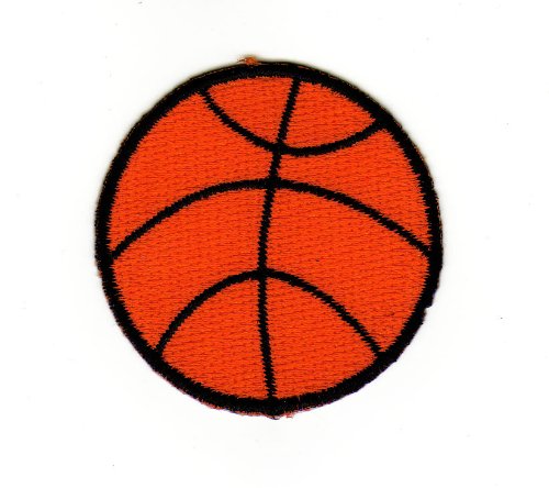 Aufnäher Bügelbild Aufbügler Iron on Patches Applikation Sport Basketball Ball von Bestellmich / Aufnäher