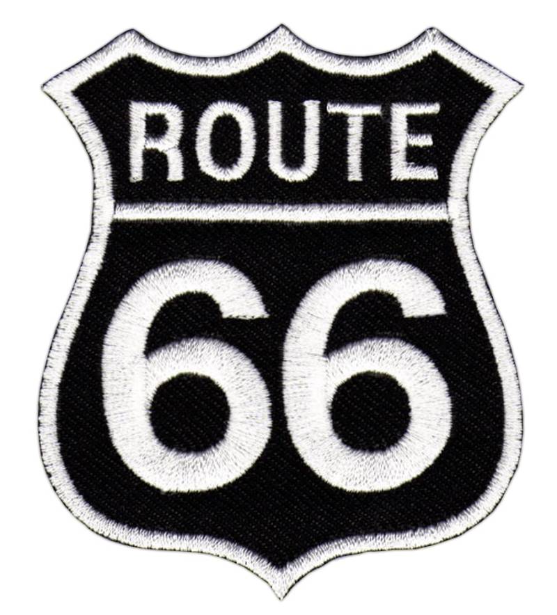 Aufnäher Bügelbild Iron on Patches Applikation Route 66 Biker Usa von Bestellmich